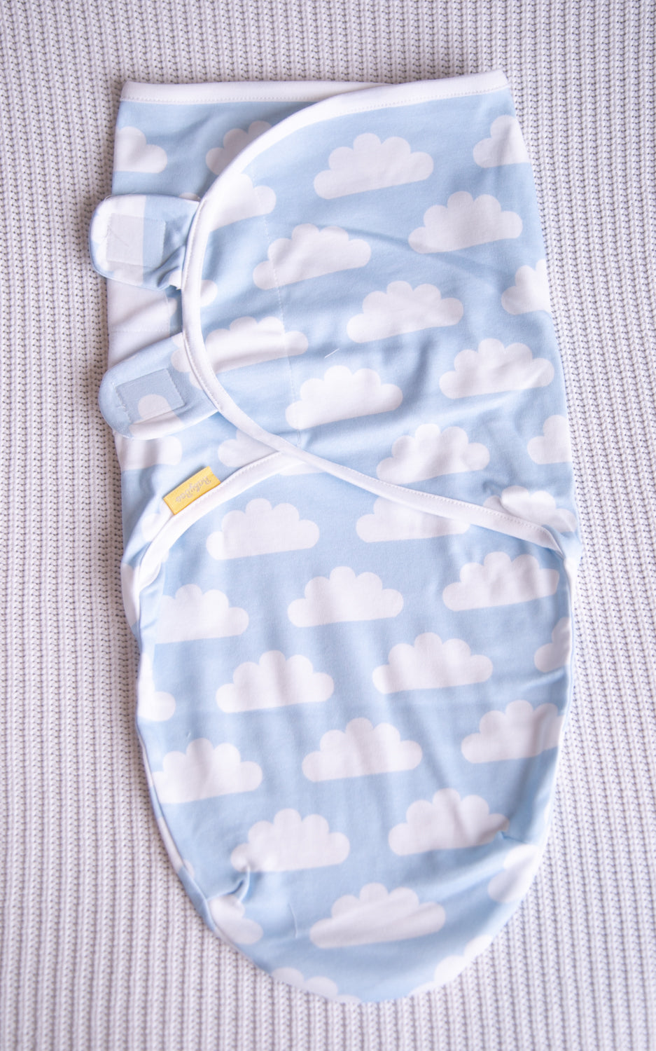 Up in the blue clouds organic cotton SwaddleBoo