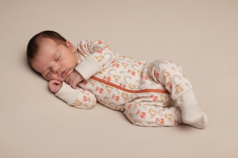 NEW Woodland friends organic cotton ZippyBoo suit