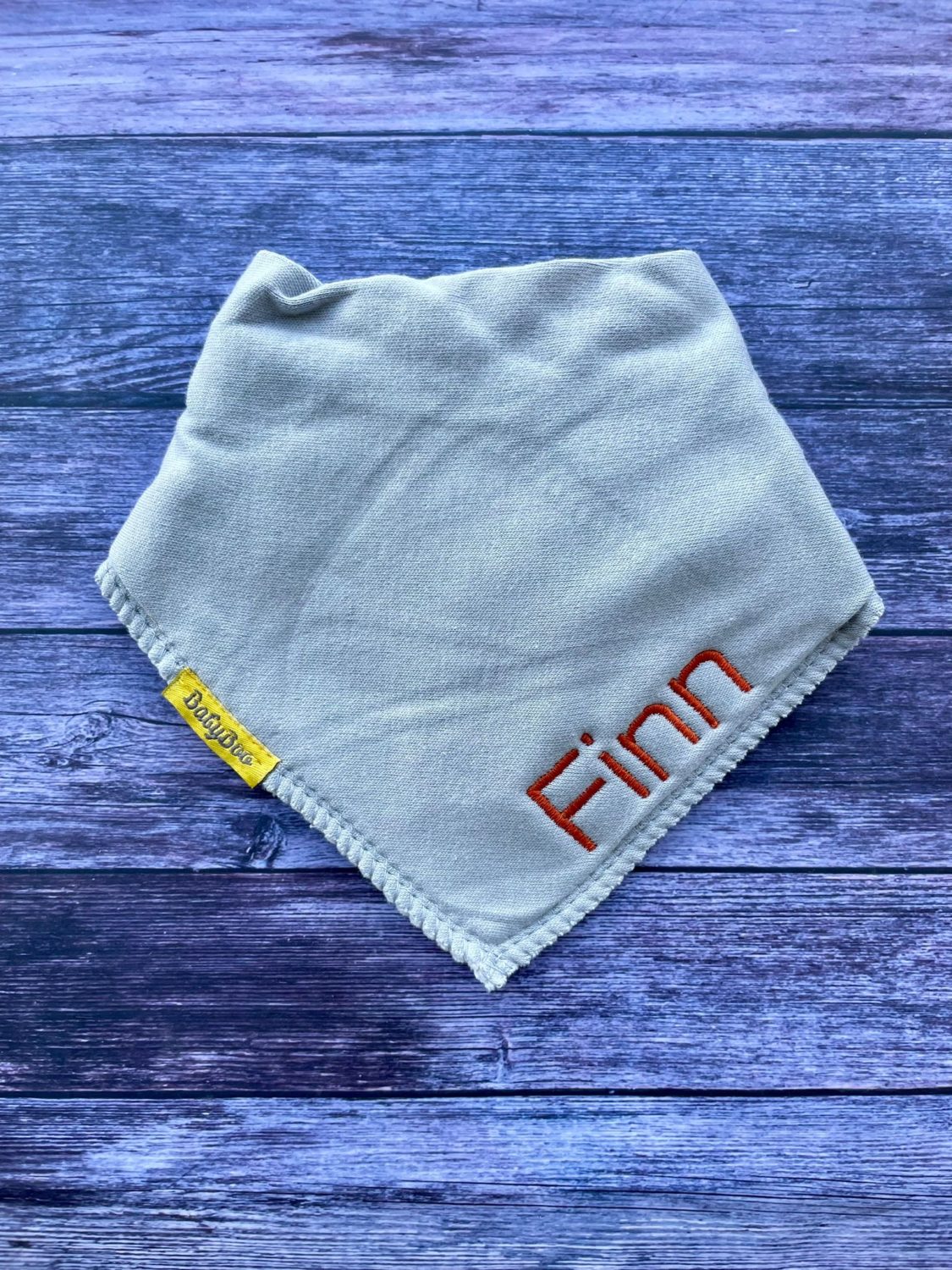 Name to the Side Organic Cotton DribbleBoo bandana bib