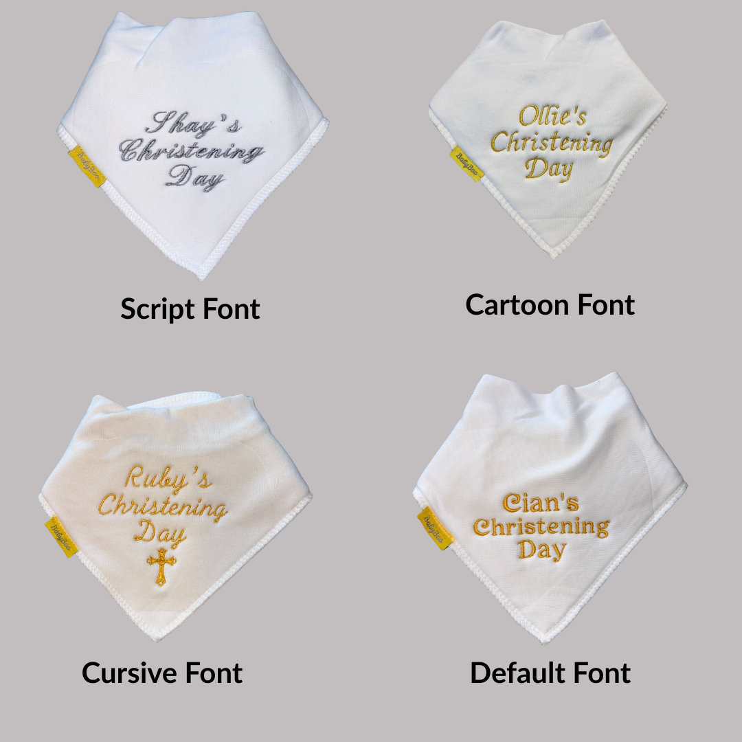My Christening Day organic cotton Christening bib
