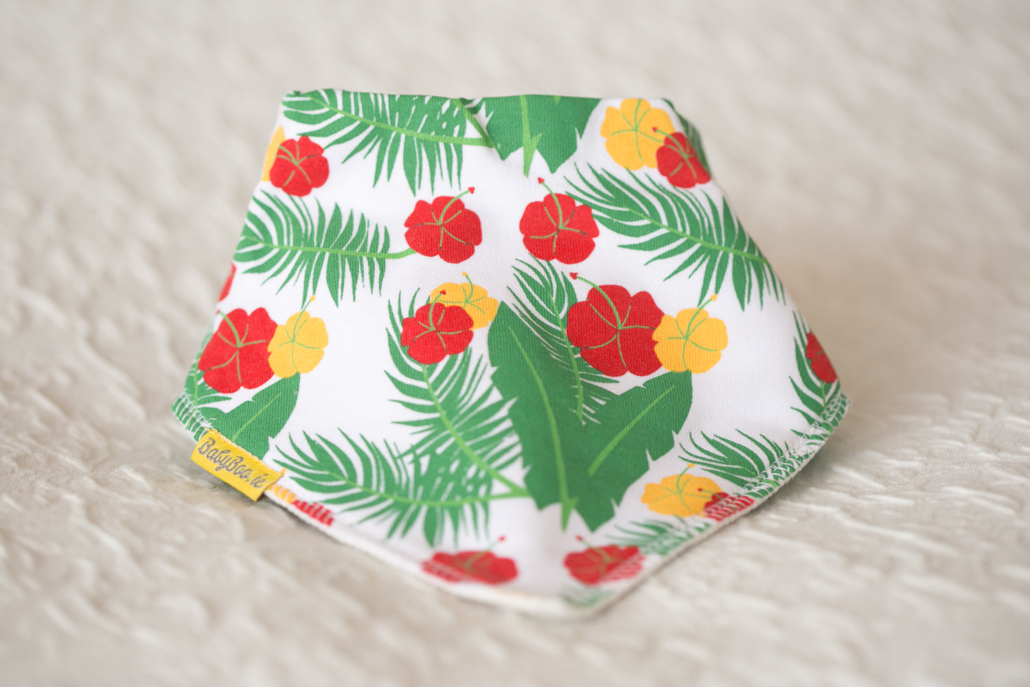 Totally tropical organic cotton DribbleBoo bandana bib