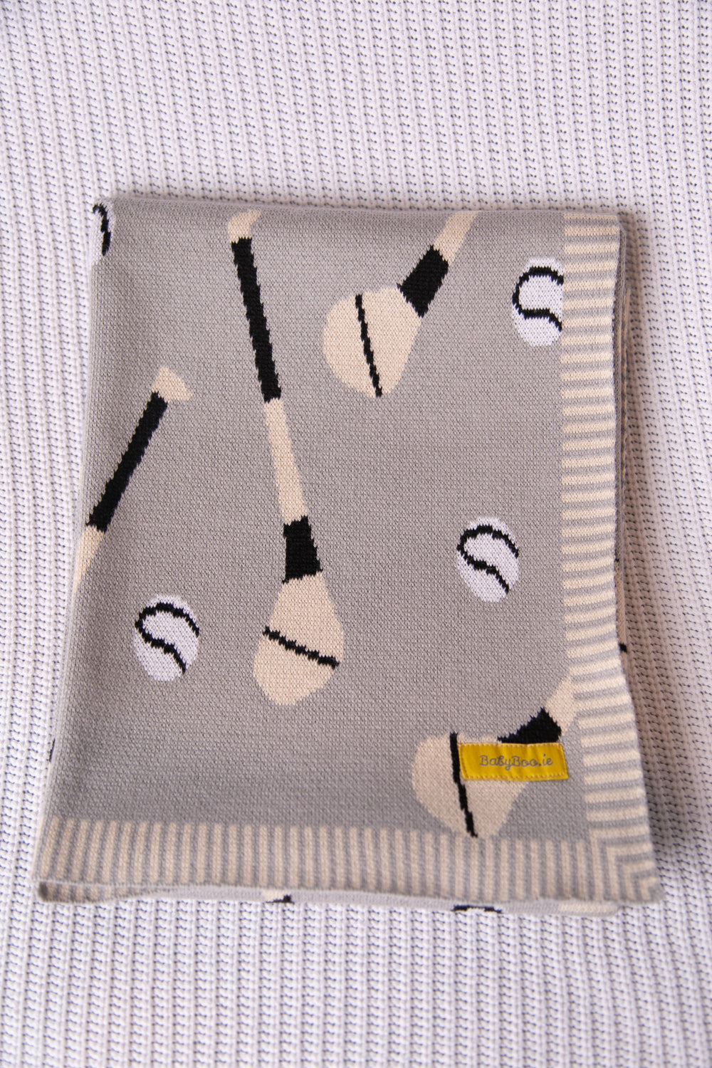 Grey organic cotton GAA mad BlankieBoo