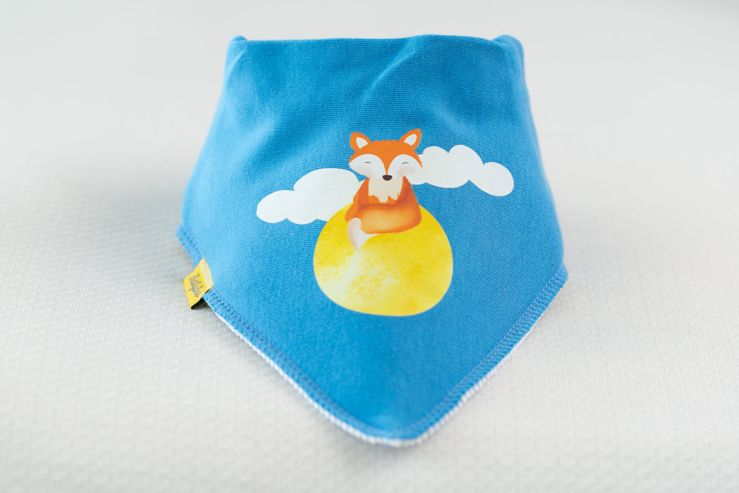 Up in the moon fox organic cotton DribbleBoo bandana bib