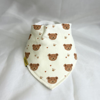 Lovely Teddy Bears Organic Cotton DribbleBoo Bandana bib
