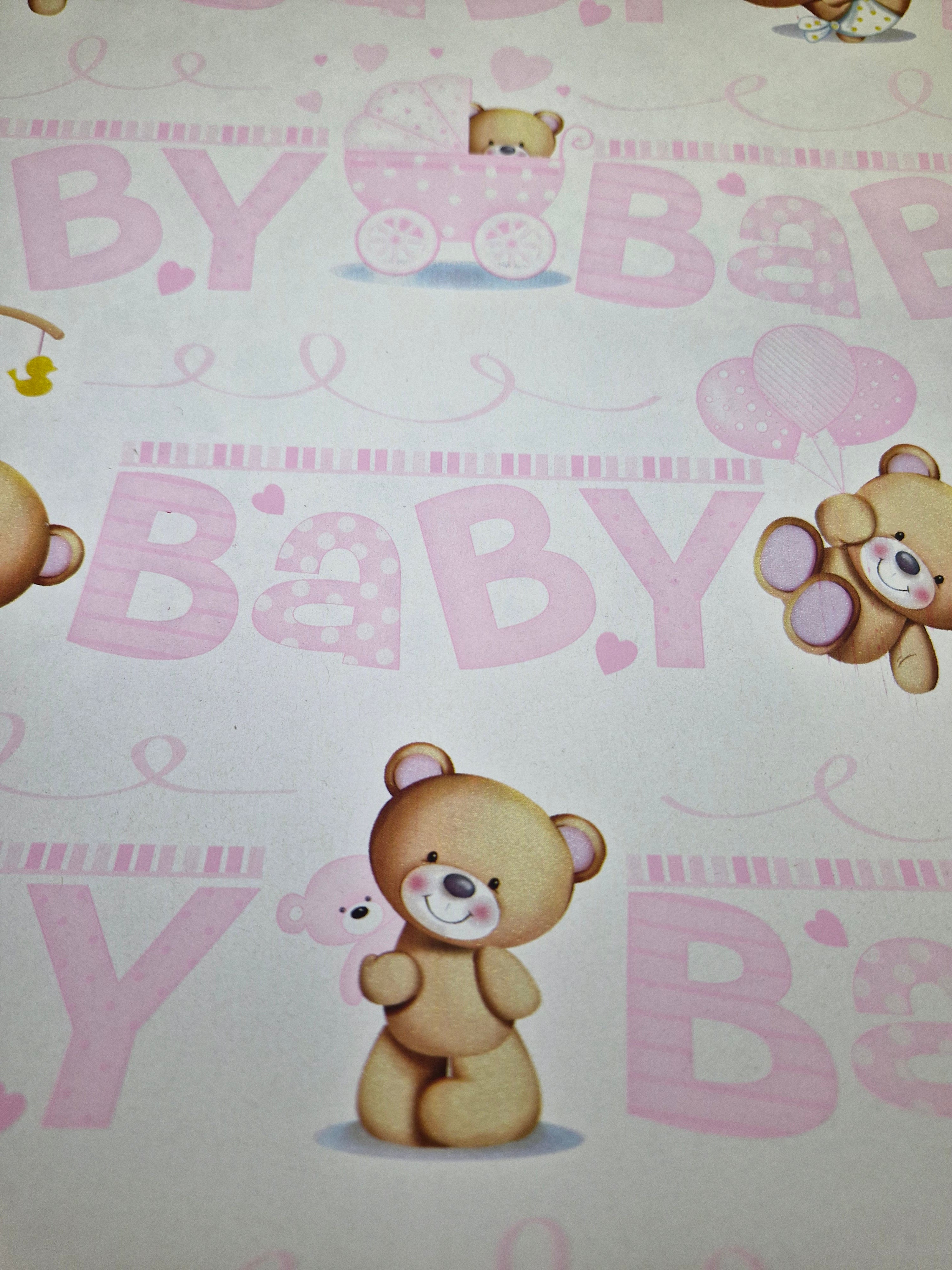 Baby Girl Gift Wrap (Pink)