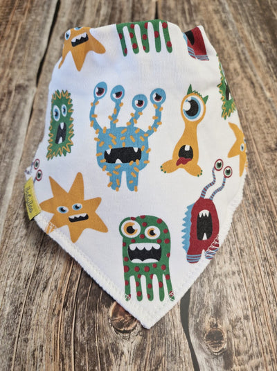 Cosmic cuties organic cotton DribbleBoo bandana bib