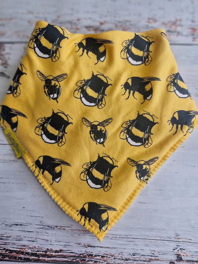 Fauna Bee organic cotton DribbleBoo bandana bib
