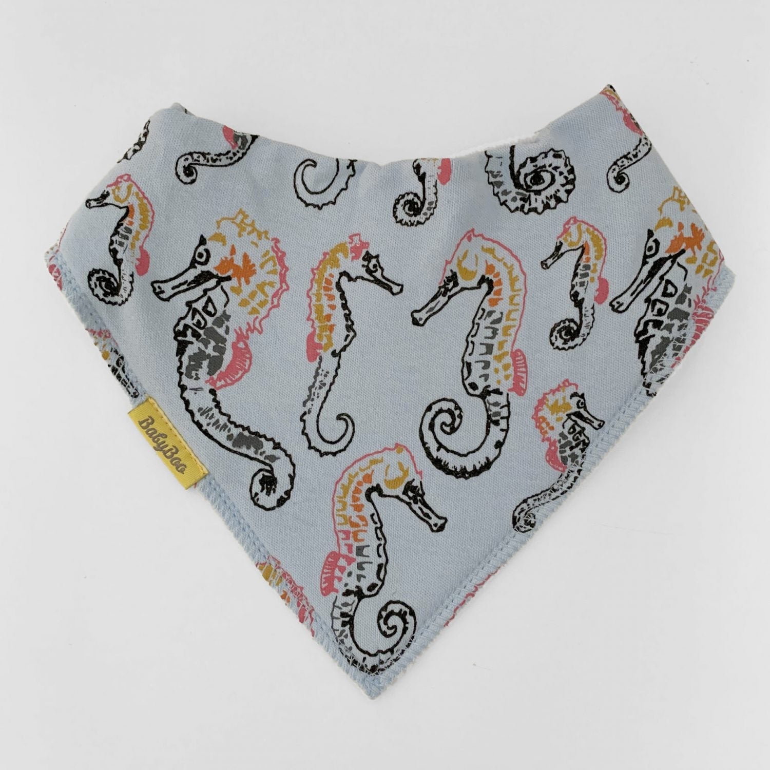 Fauna Kids Seahorse organic cotton DribbleBoo bandana bib