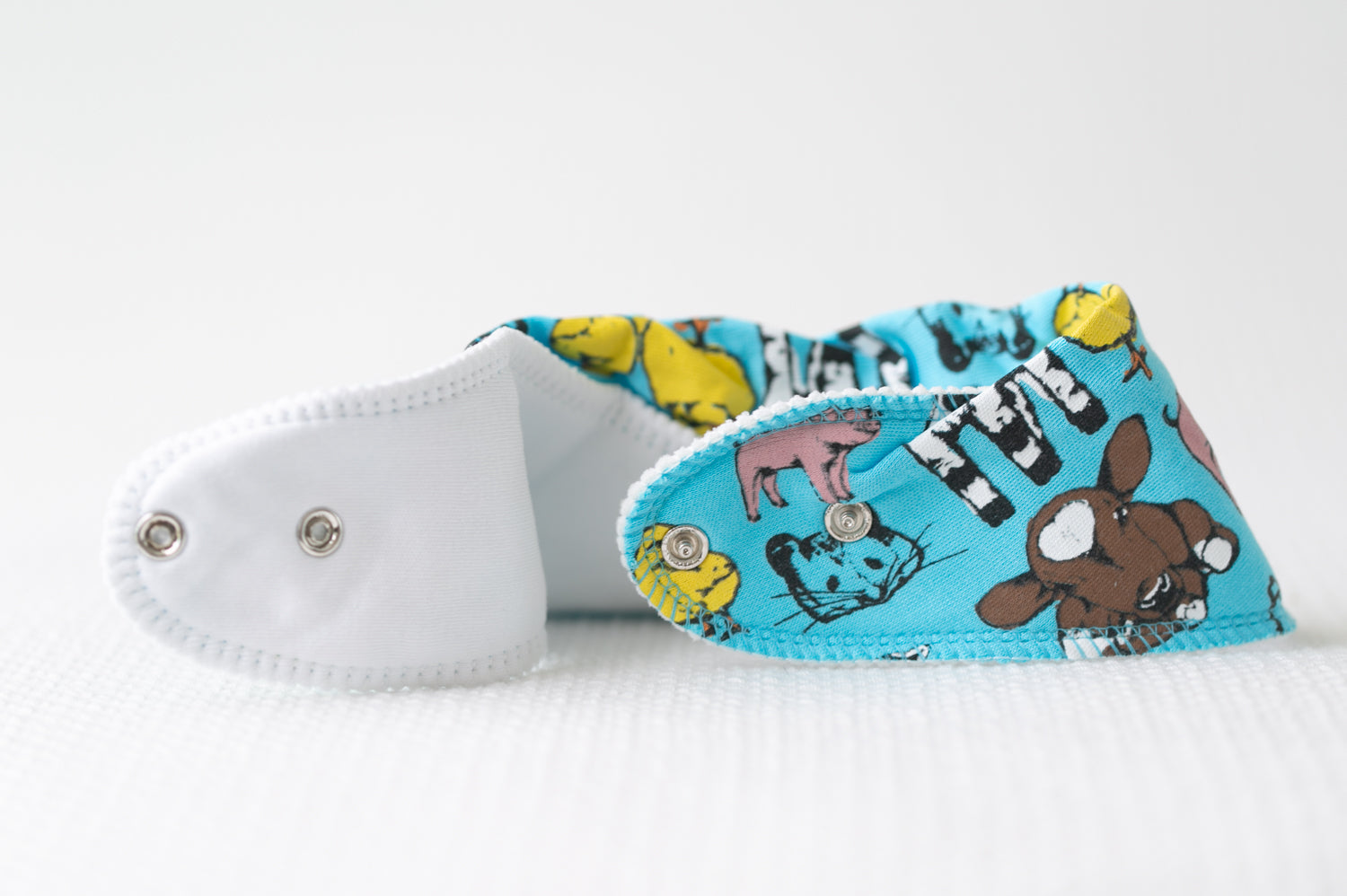 Fauna Farmyard organic cotton DribbleBoo bandana bib