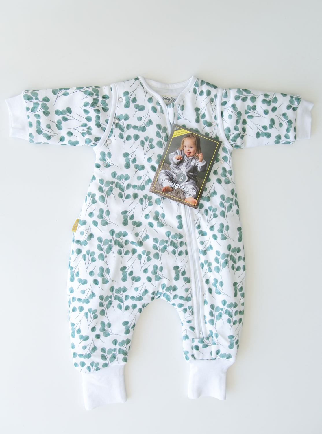 Eucalyptus organic cotton SnuggleBoo sleepsuit (2.5 tog)