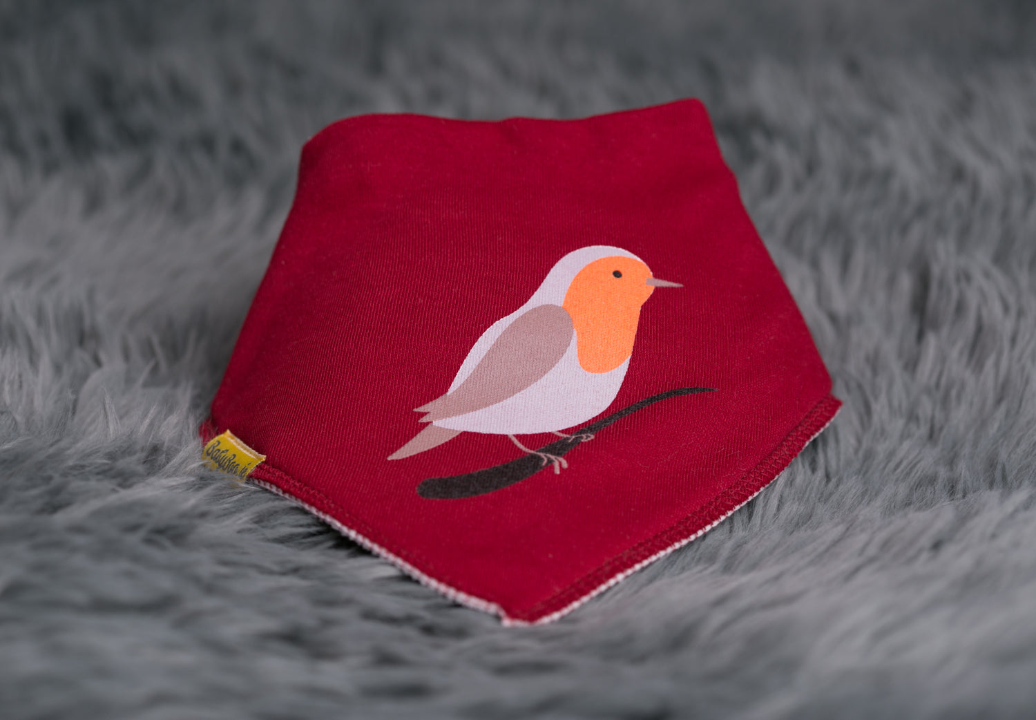 When robins appear organic cotton DribbleBoo bandana bib