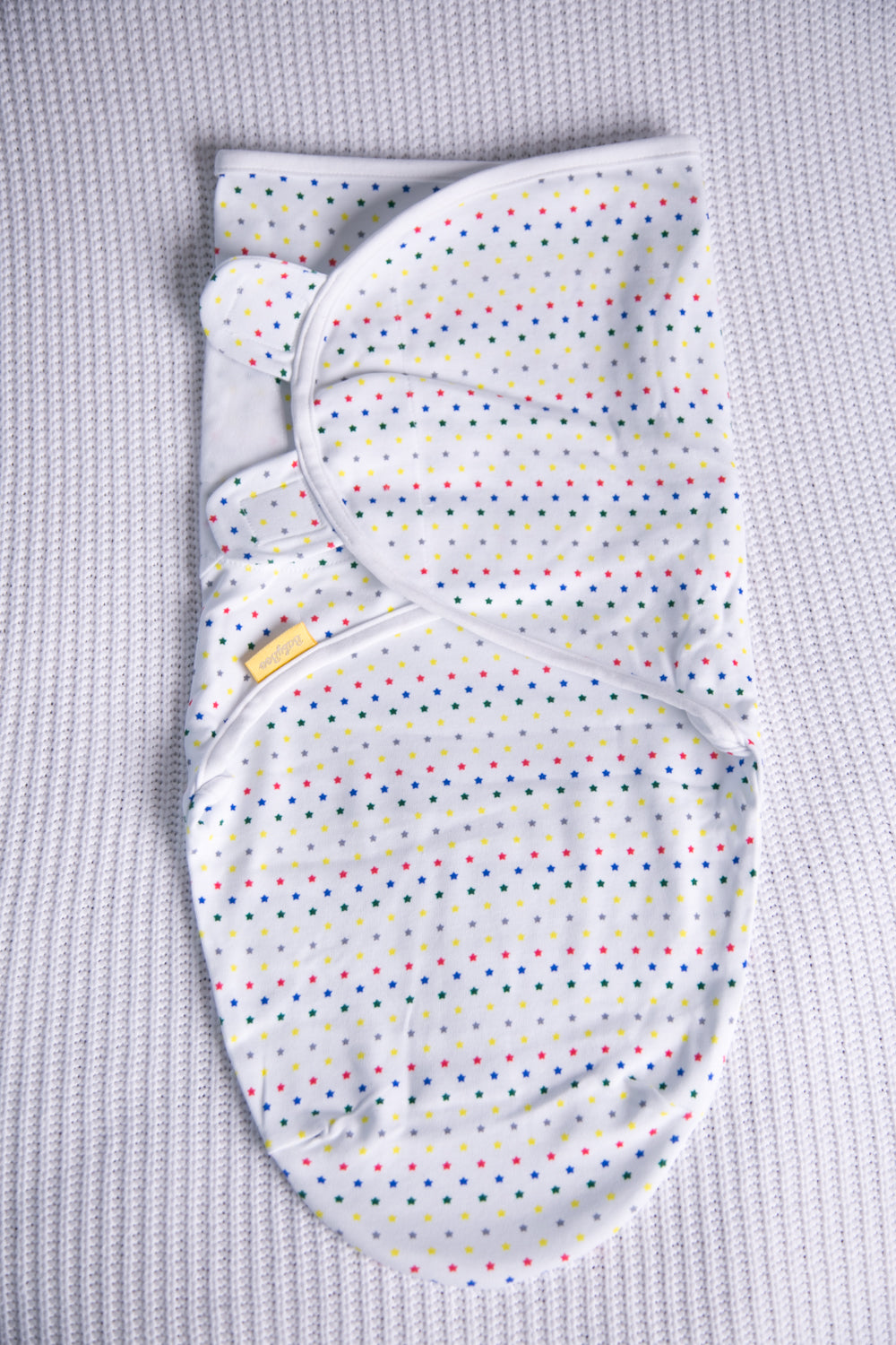 Rainbow Stars organic cotton SwaddleBoo