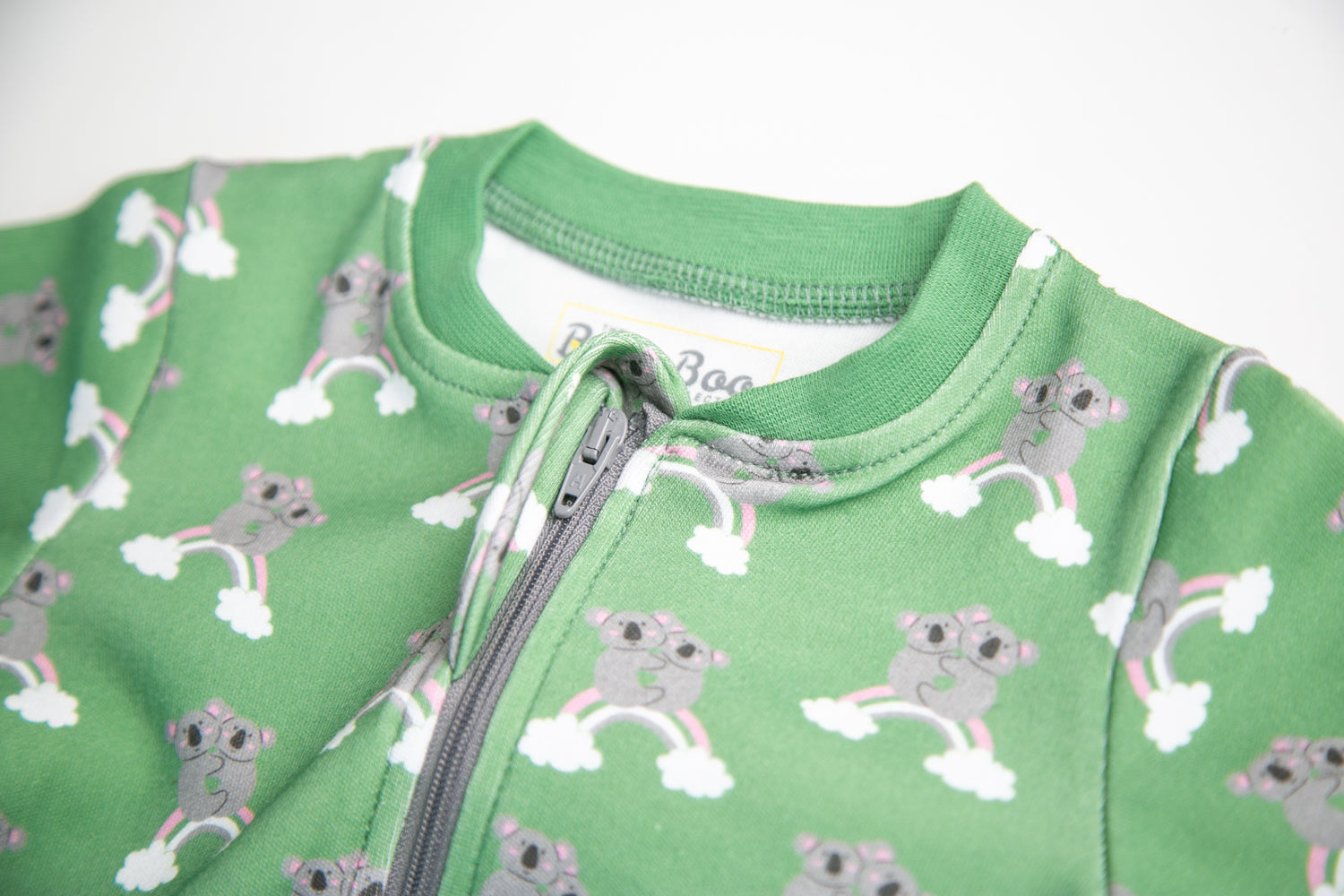 Koala organic cotton ZippyBoo suit