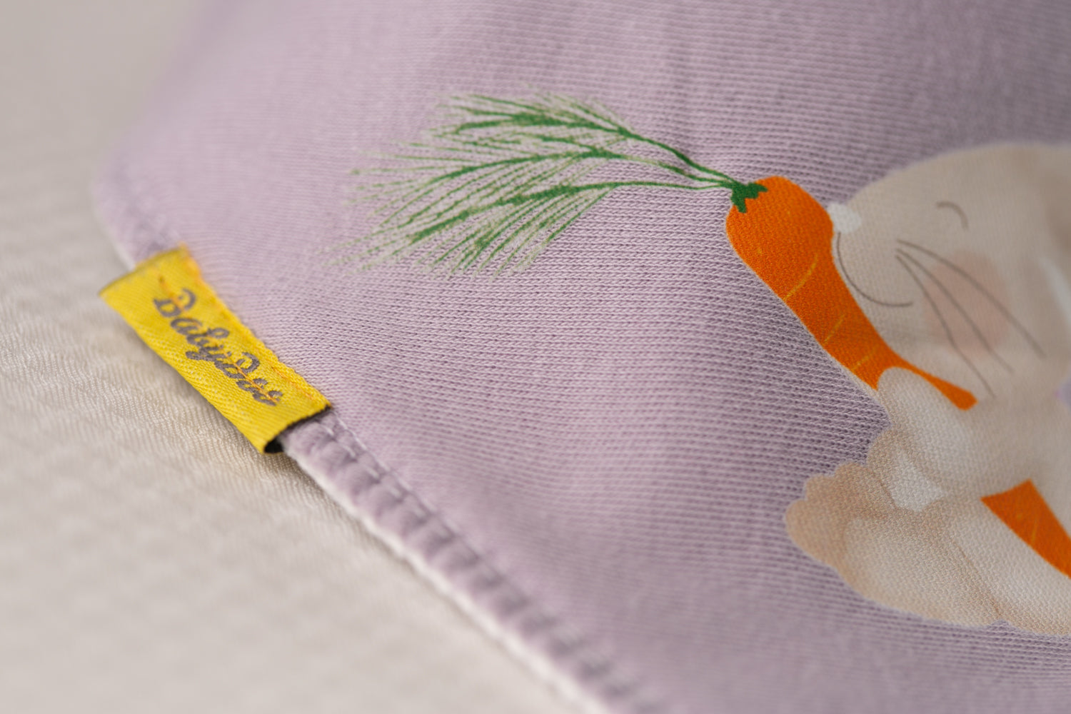 Bunny Love organic cotton DribbleBoo bandana bib