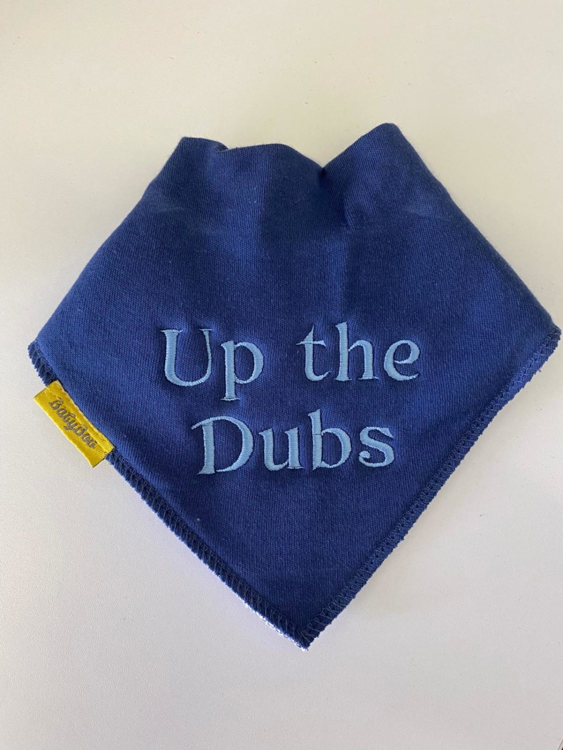 Up the Dubs Supporter Organic Cotton DribbleBoo bandana bib