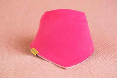 Just Hot pink organic cotton DribbleBoo bandana bib