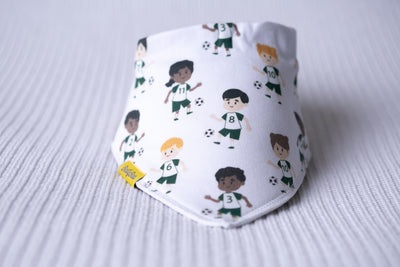 Future footballer organic cotton DribbleBoo bandana bib