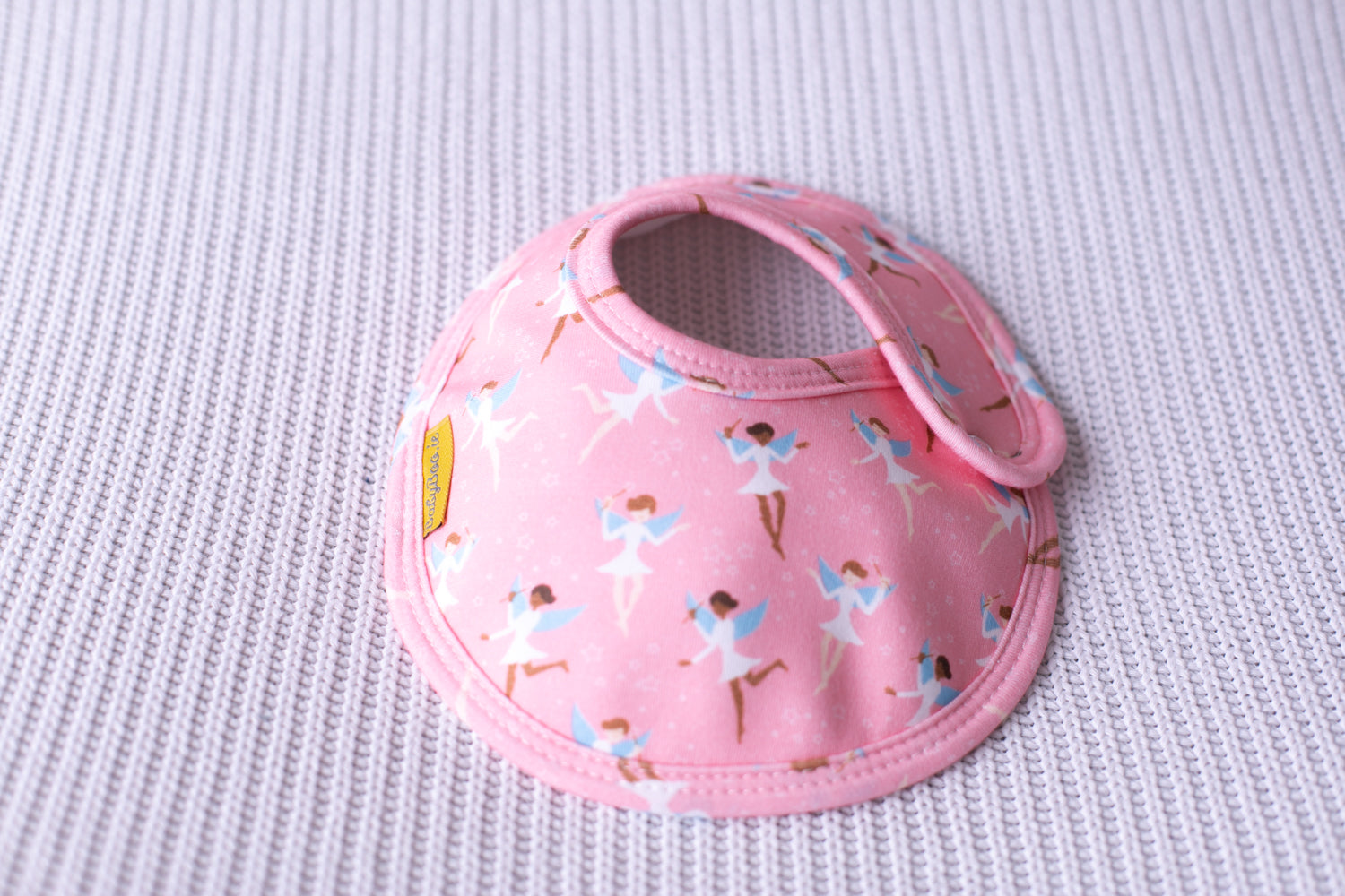 Pink Dancing fairies organic cotton LittleBoo baby bib