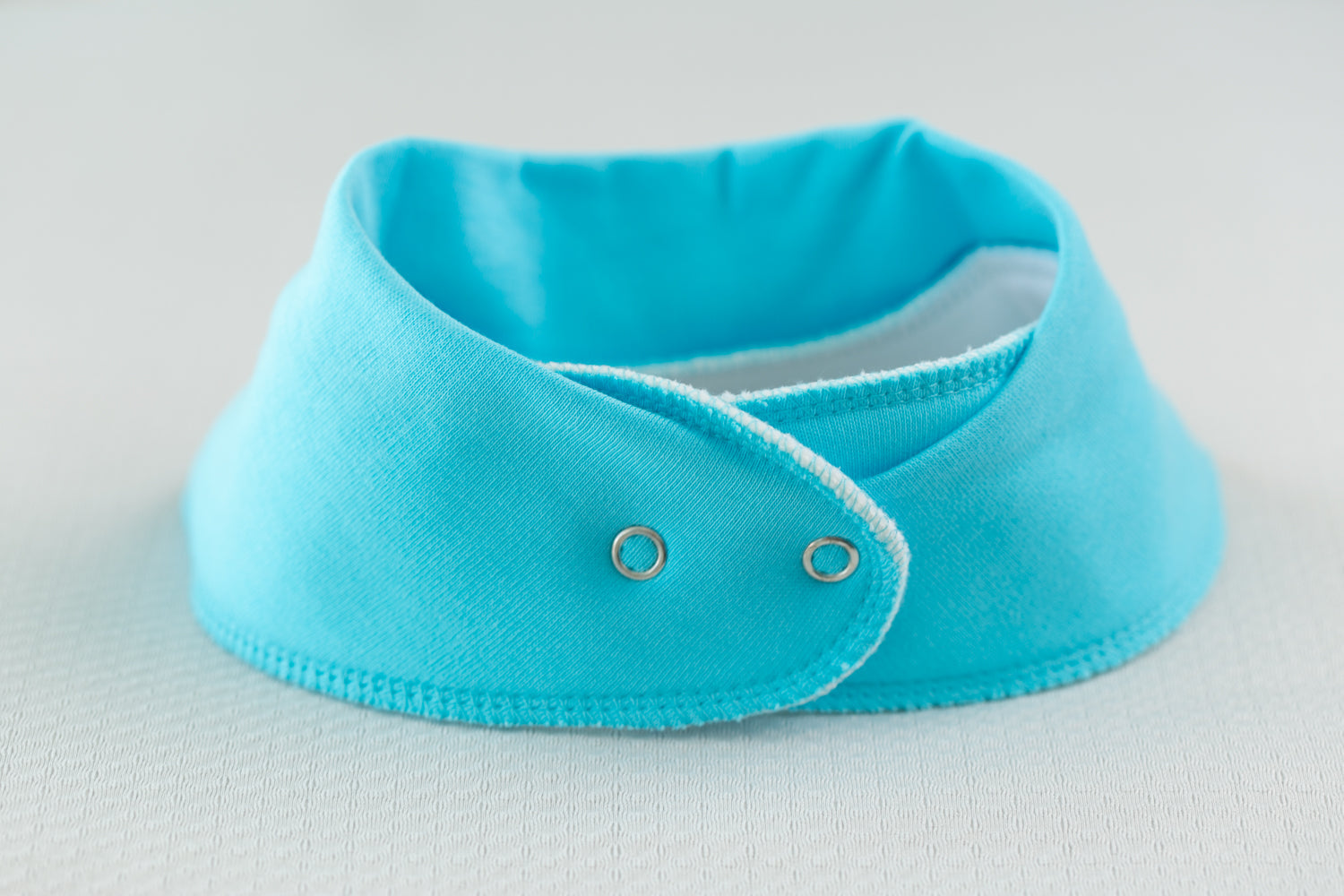 Turquoise Finbarr Fox organic cotton DribbleBoo bandana bib