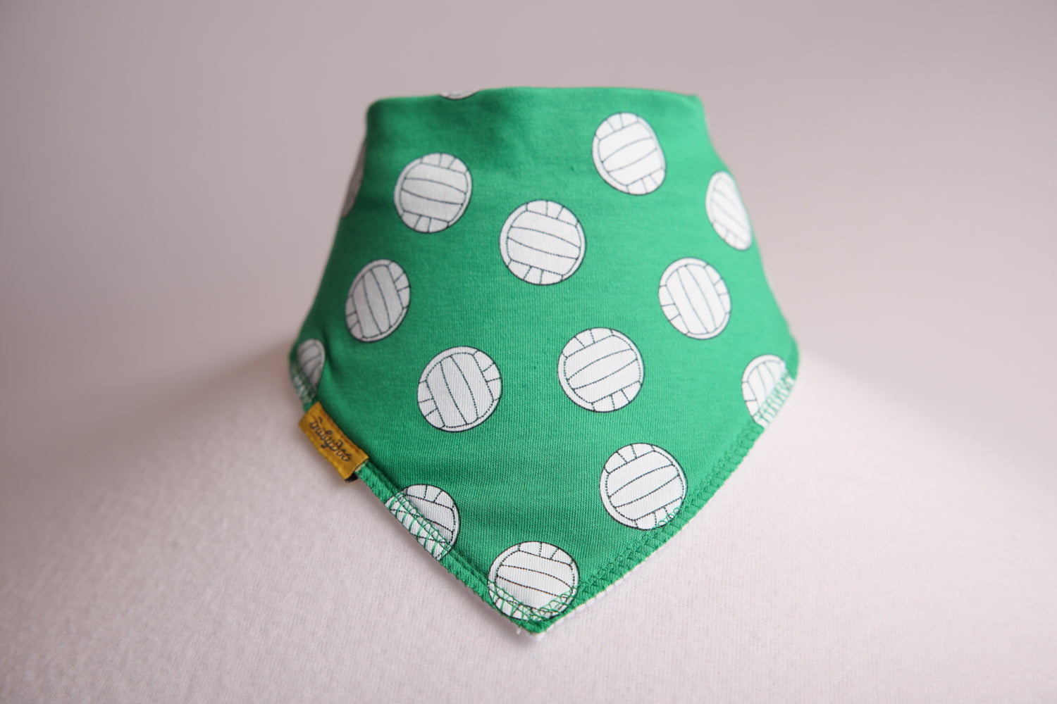 Green Football fan organic cotton DribbleBoo bandana bib