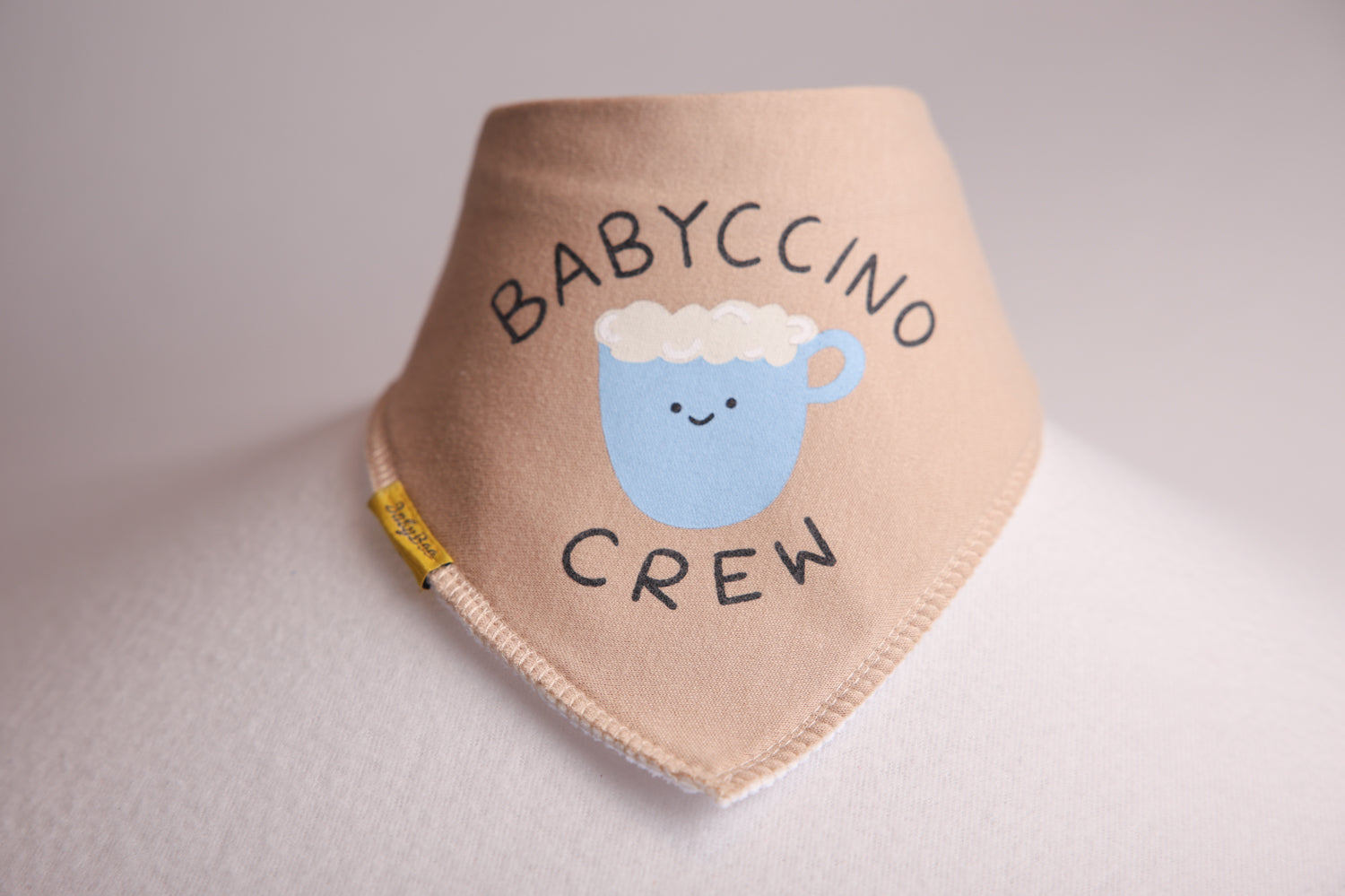 Babyccino Crew organic cotton DribbleBoo bandana bib