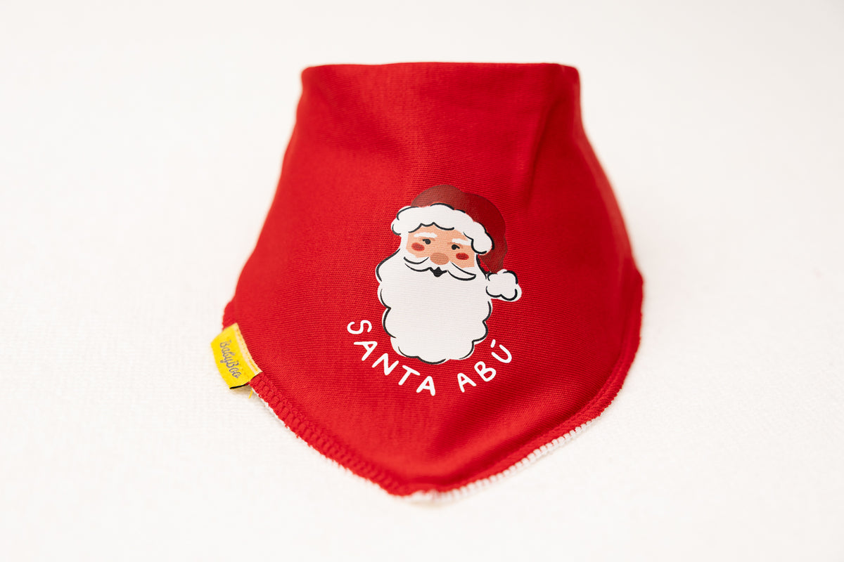 Santa Abú organic cotton DribbleBoo bandana bib