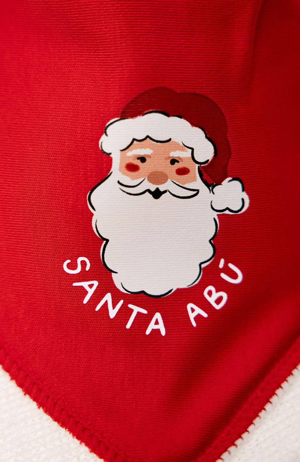 Santa Abú organic cotton DribbleBoo bandana bib