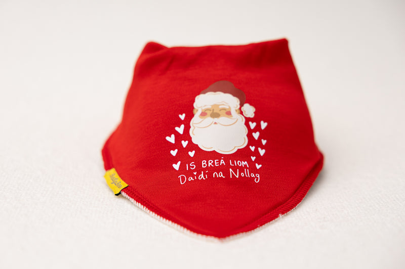 Is breá liom Daidí na Nollag organic cotton DribbleBoo bandana bib