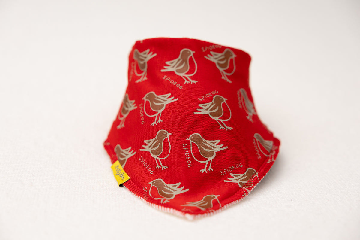 Spideog organic cotton DribbleBoo bandana bib