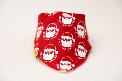 Daidí na Nollag organic cotton DribbleBoo bandana bib