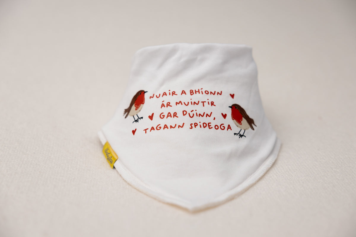 Tagann Spideoga organic cotton DribbleBoo bandana bib