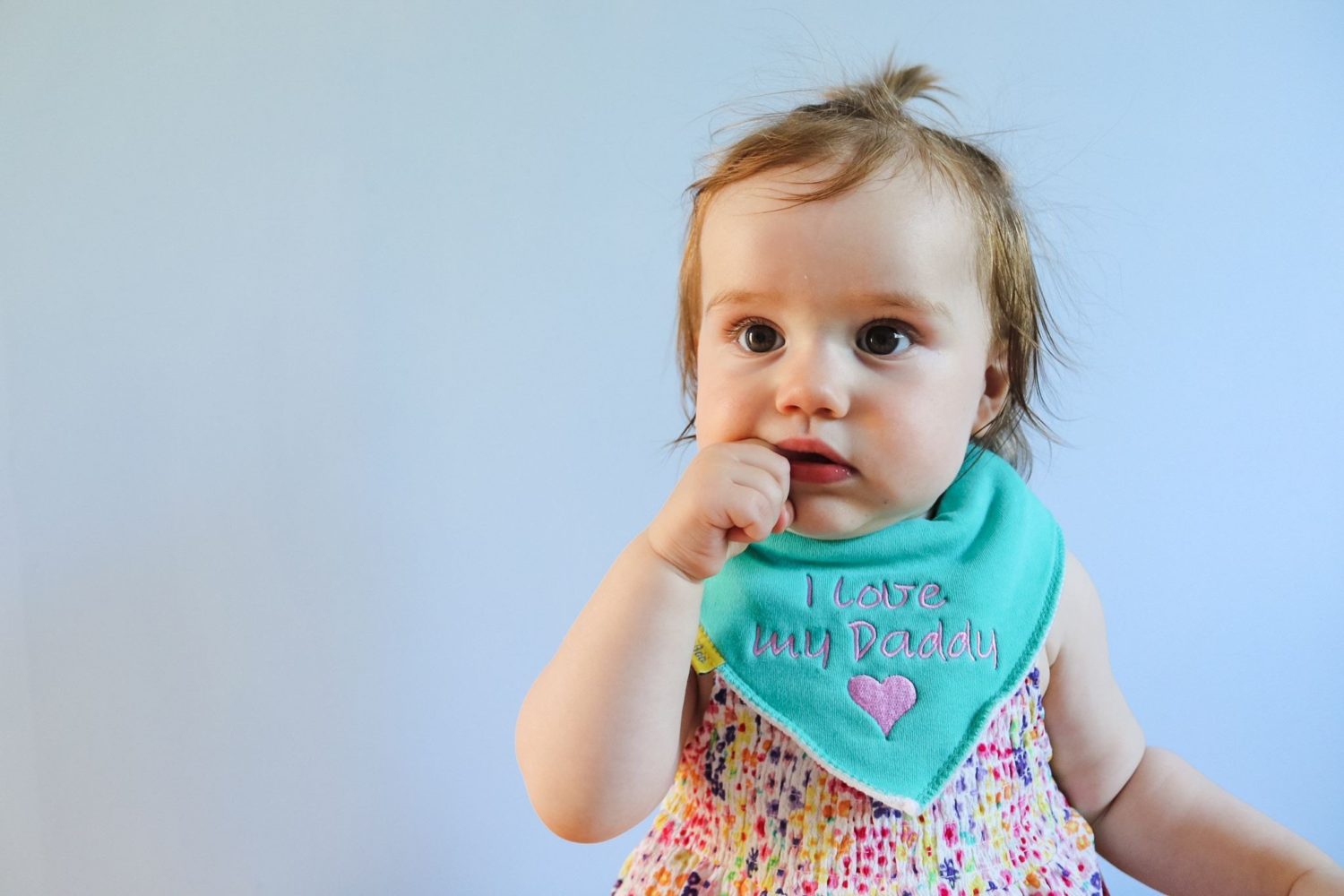 I love my Daddy organic cotton bandana bib