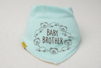 Baby Brother organic cotton DribbleBoo bandana bib