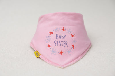 Baby Sister organic cotton DribbleBoo bandana bib