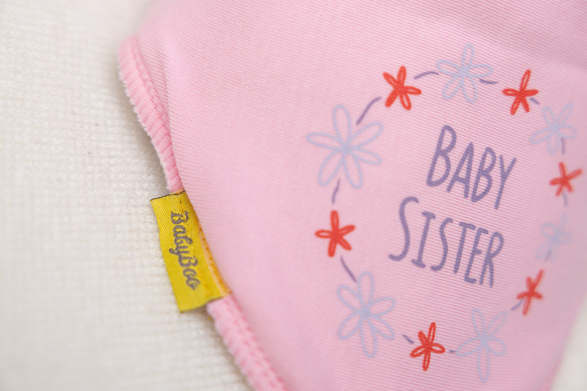Baby Sister organic cotton DribbleBoo bandana bib