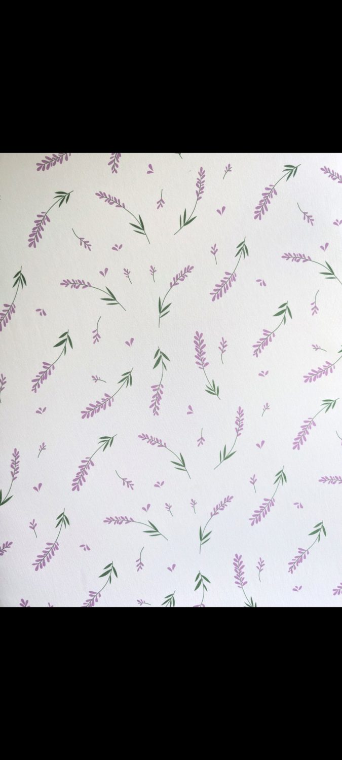 White Lavender organic cotton BeddyBoo fitted sheet