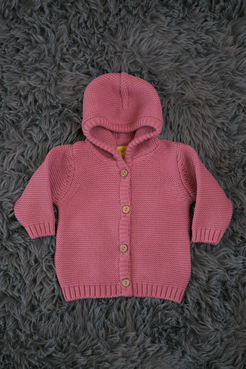 Cute Bunny Organic Cotton Zipped Cardigan