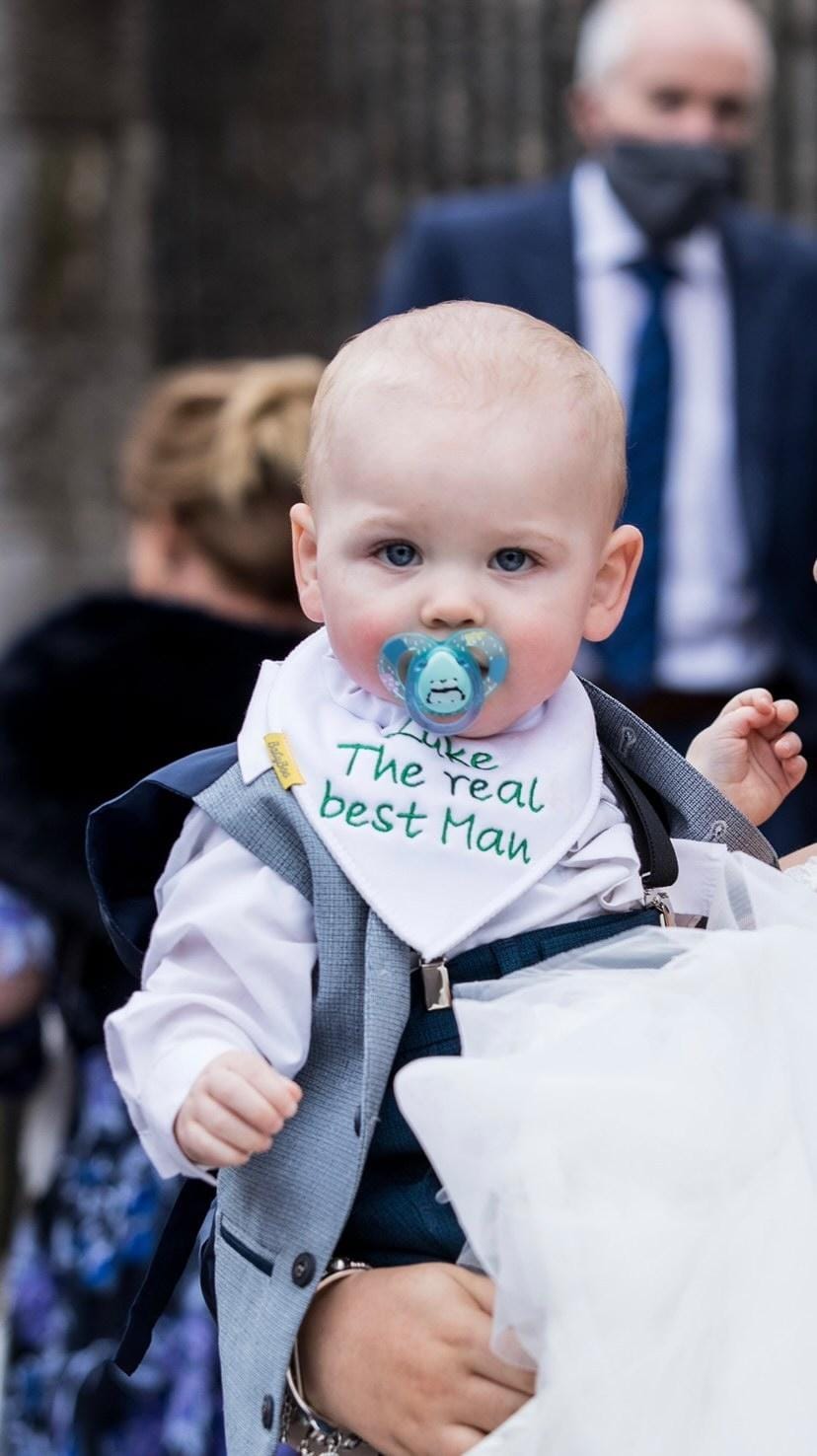 The real best man organic cotton DribbleBoo bandana bib
