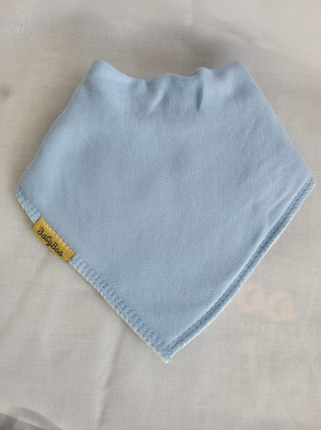 Just Baby blue organic cotton DribbleBoo bandana bib