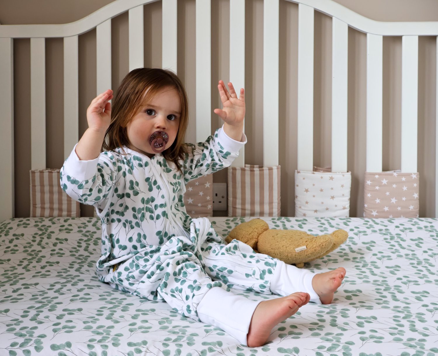 Eucalyptus organic cotton BeddyBoo fitted sheet