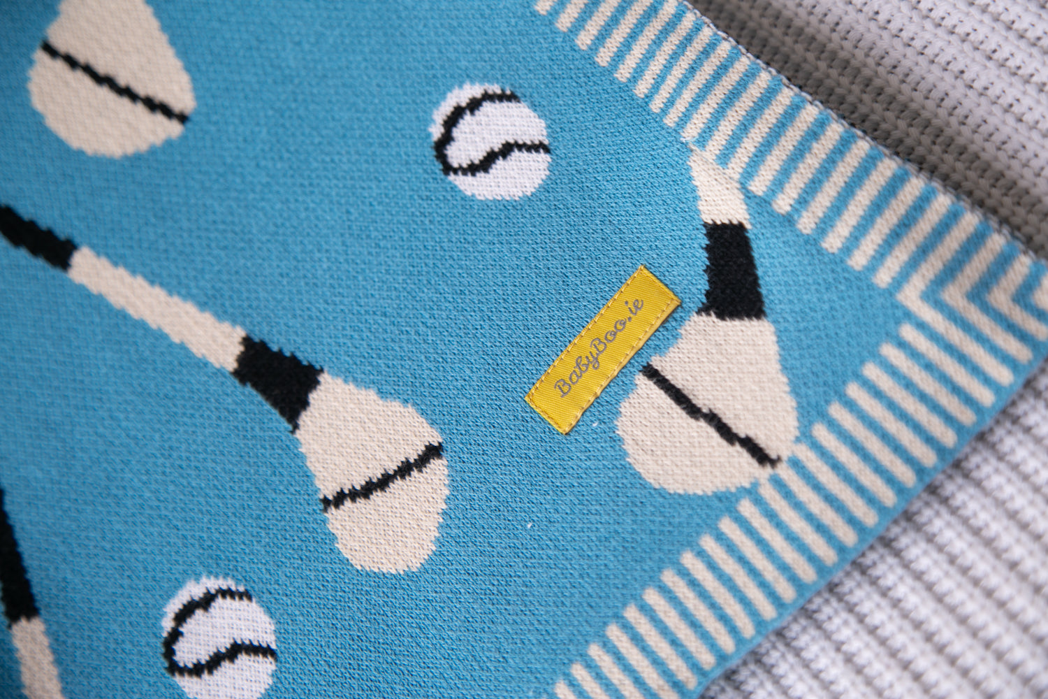 Blue organic cotton GAA mad BlankieBoo