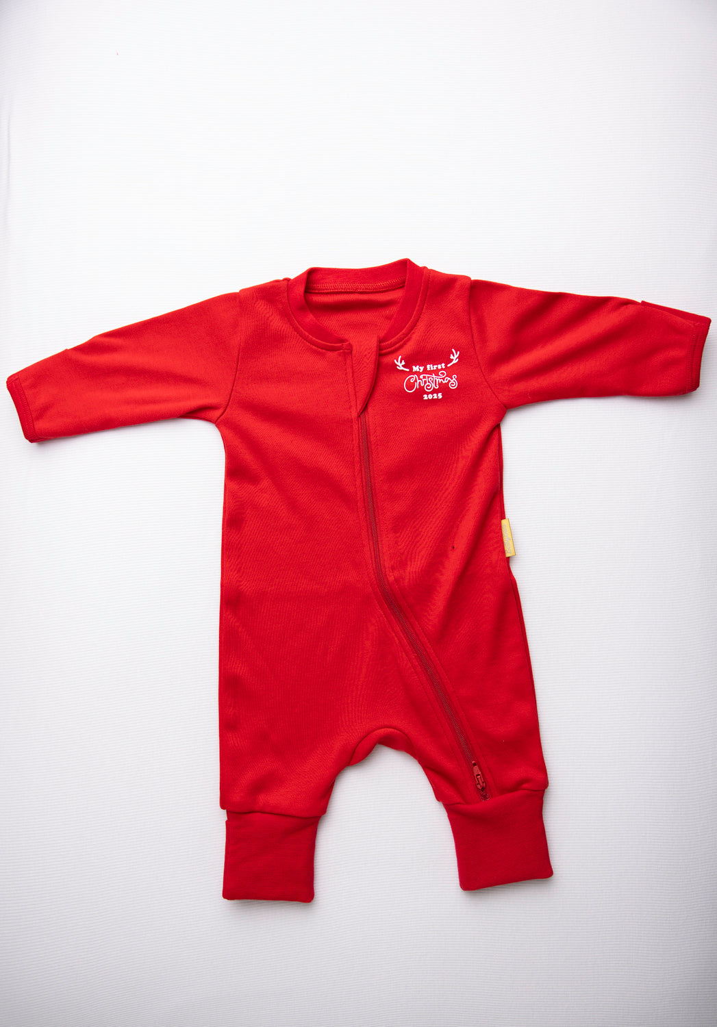 Classic My 1st Christmas organic cotton ZippyBoo suit