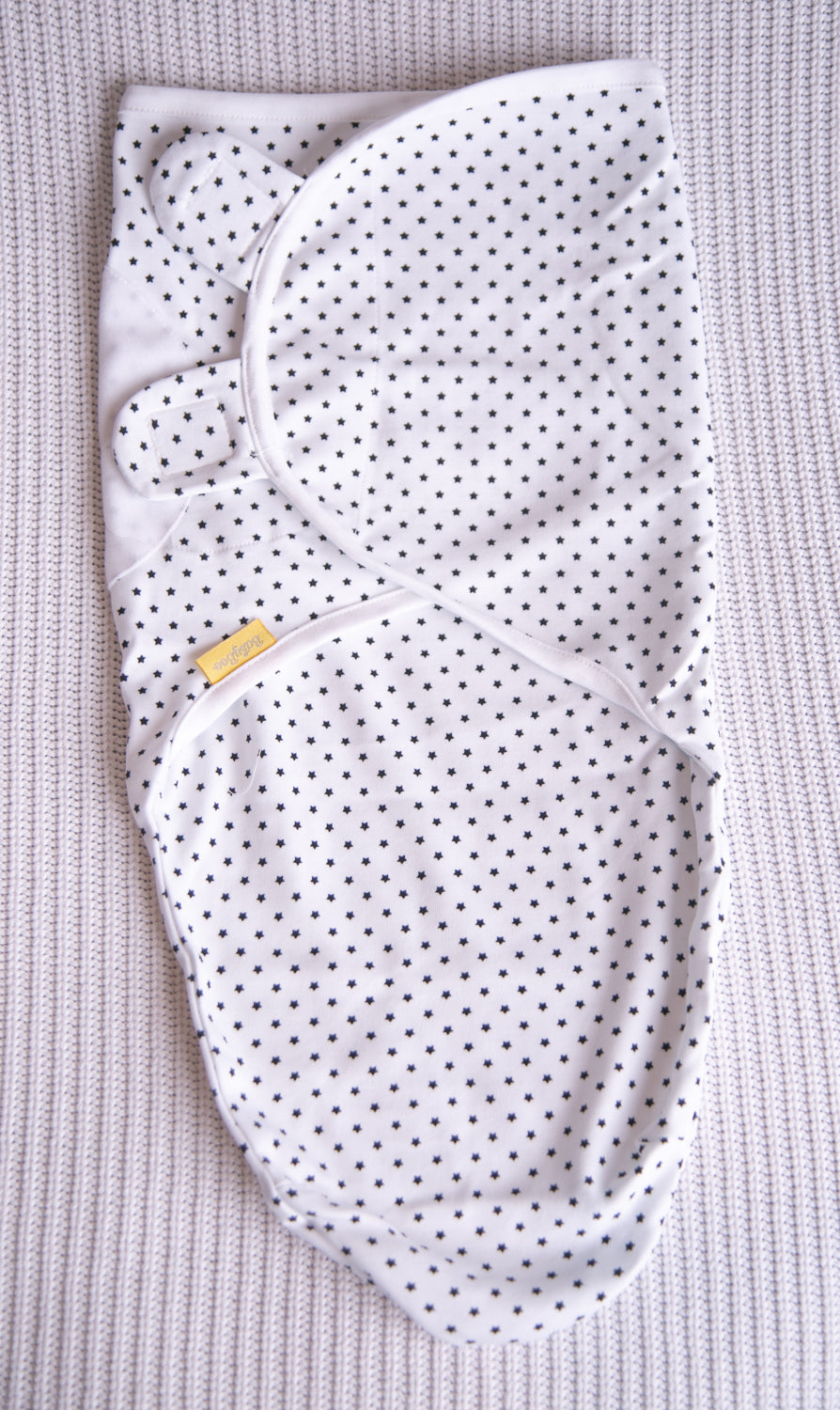 Mini monochrome stars organic cotton SwaddleBoo