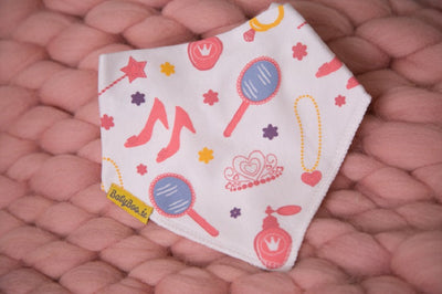 Little miss princess organic cotton DribbleBoo bandana bib