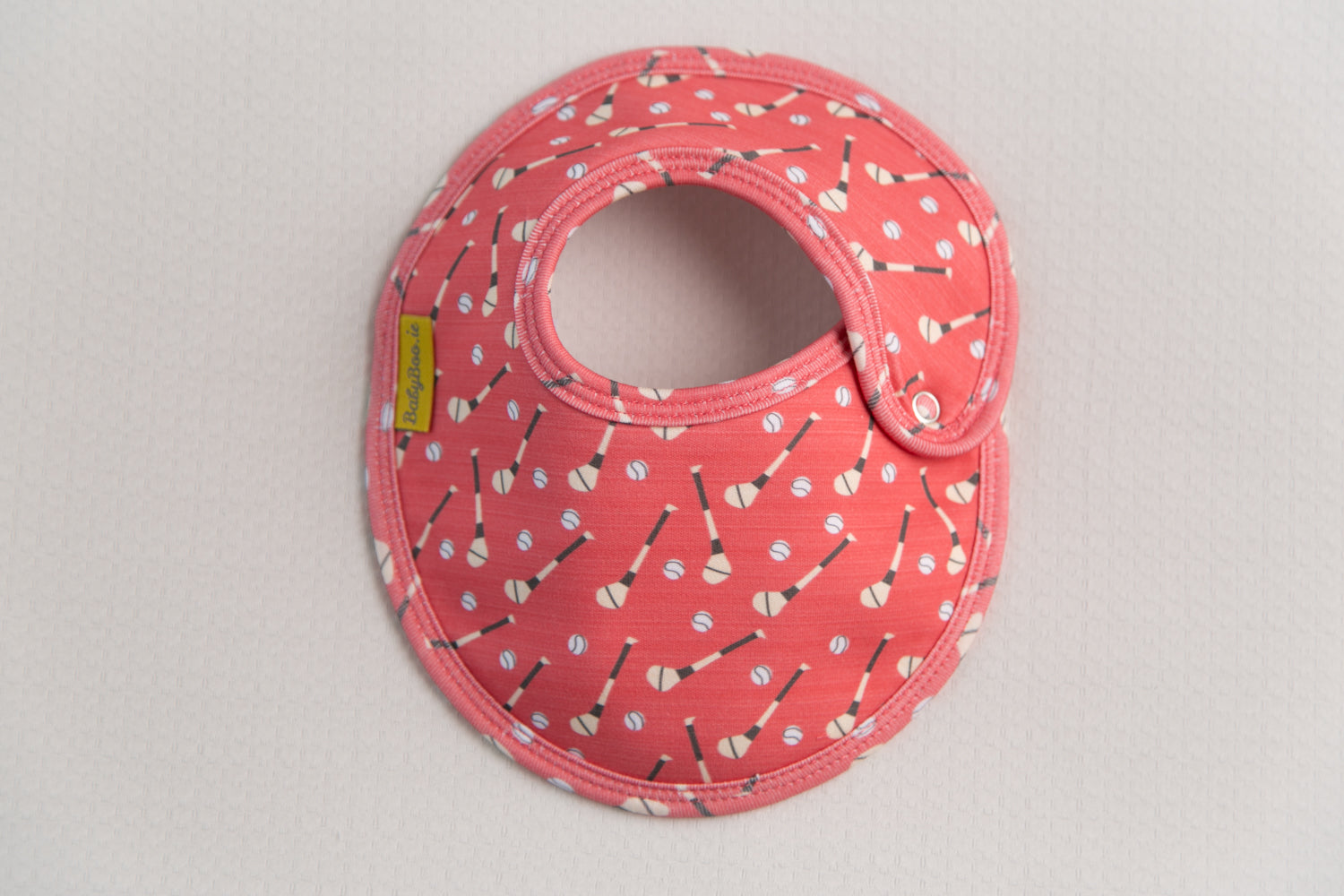 Red GAA organic cotton LittleBoo baby bib