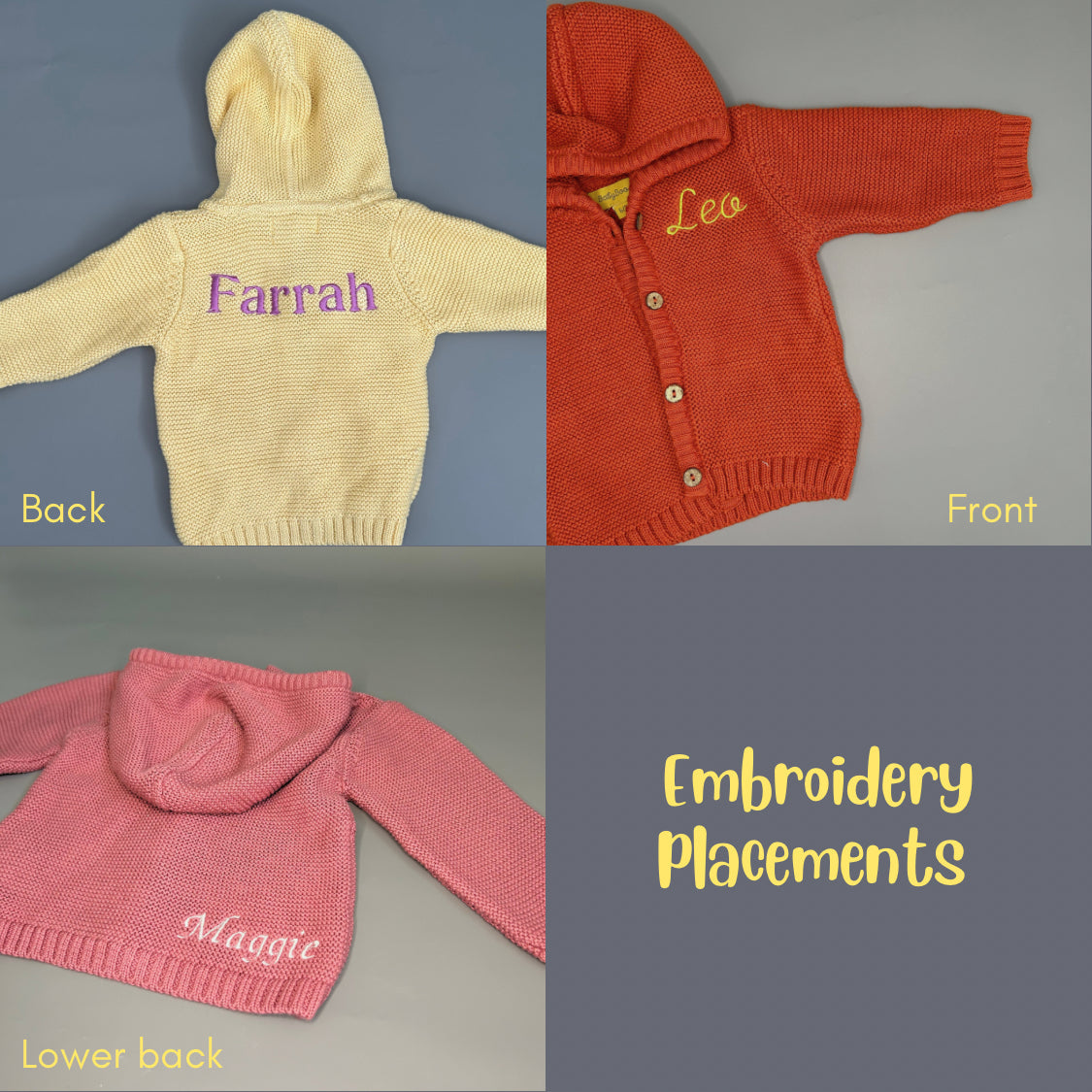Baby blue organic cotton hoodie
