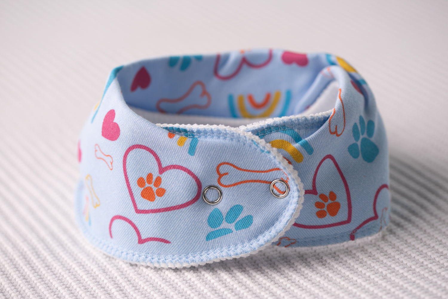 Puppy love organic cotton DribbleBoo bandana bib