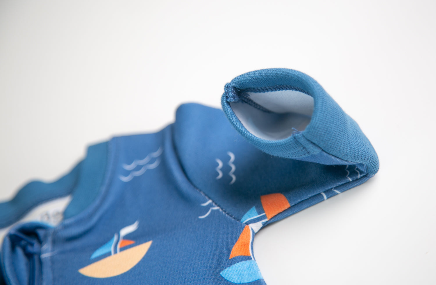 Sailboats organic cotton ZippyBoo suit