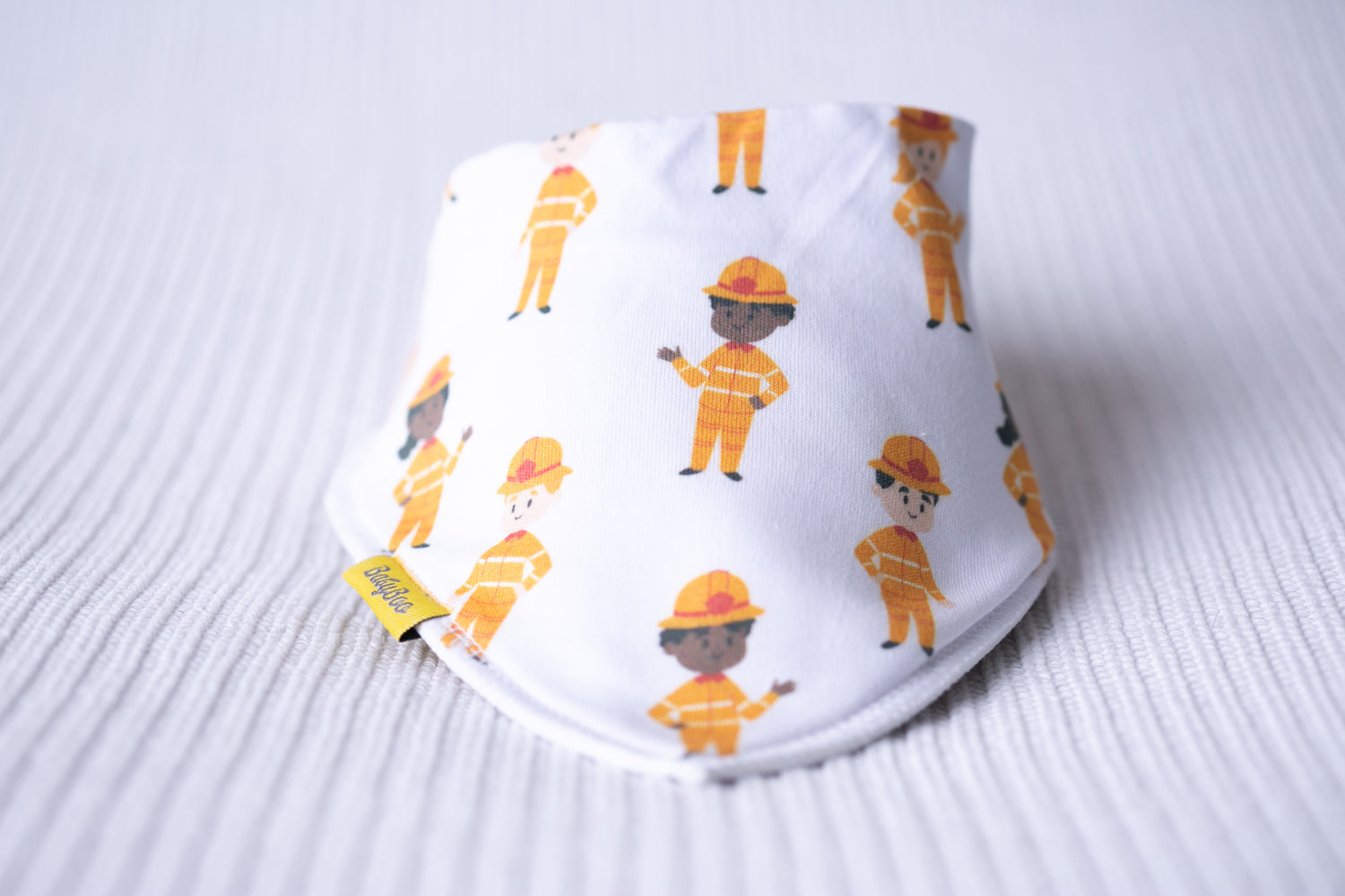 Future Firefighter organic cotton DribbleBoo bandana bib