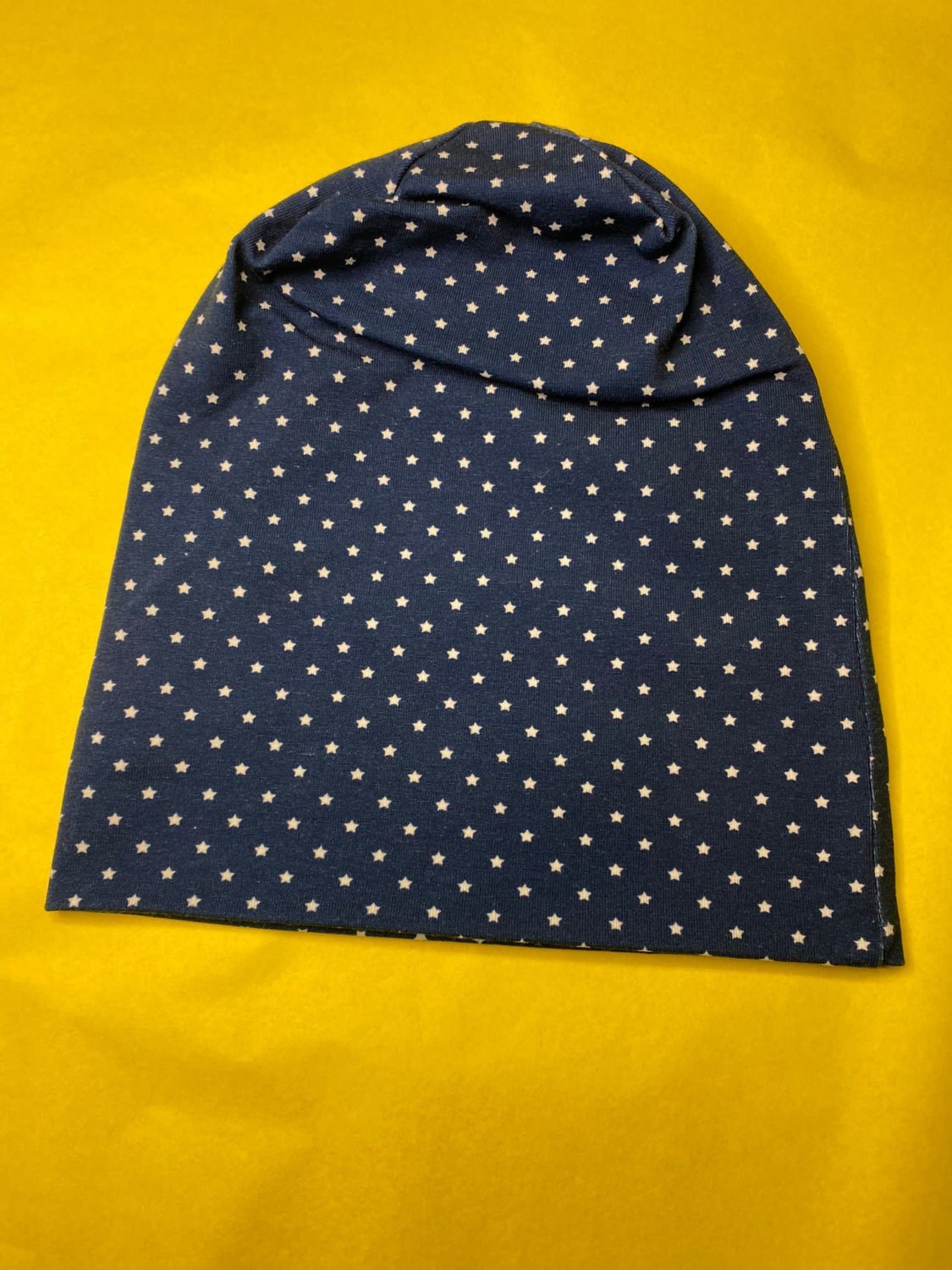 Tiny navy stars organic cotton BooBeanie hat